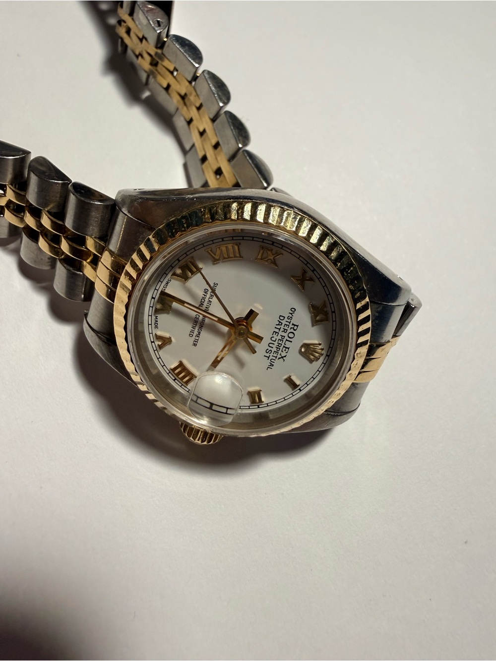 Rolex Two-Tone Jubilee Ladies Watch with White Roman Dial 26mm - Picture 8 of 8
